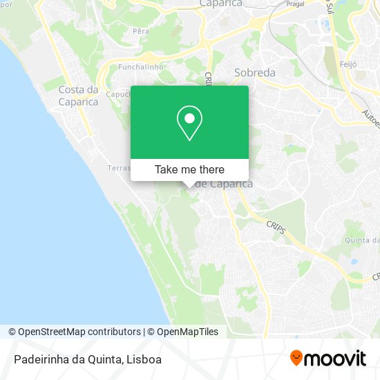 Padeirinha da Quinta mapa