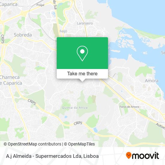 A.j Almeida - Supermercados Lda map