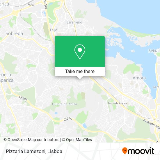 Pizzaria Lamezoni mapa