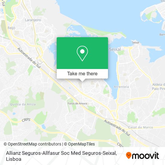 Allianz Seguros-Allfasur Soc Med Seguros-Seixal map