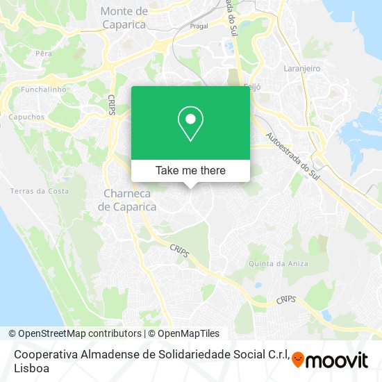 Cooperativa Almadense de Solidariedade Social C.r.l map
