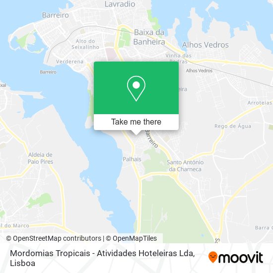 Mordomias Tropicais - Atividades Hoteleiras Lda map