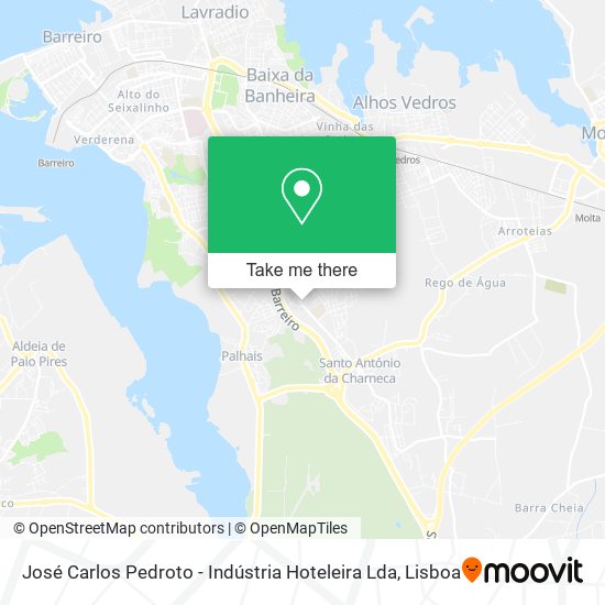 José Carlos Pedroto - Indústria Hoteleira Lda mapa