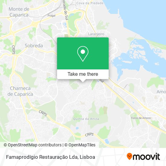 Famaprodígio Restauração Lda mapa