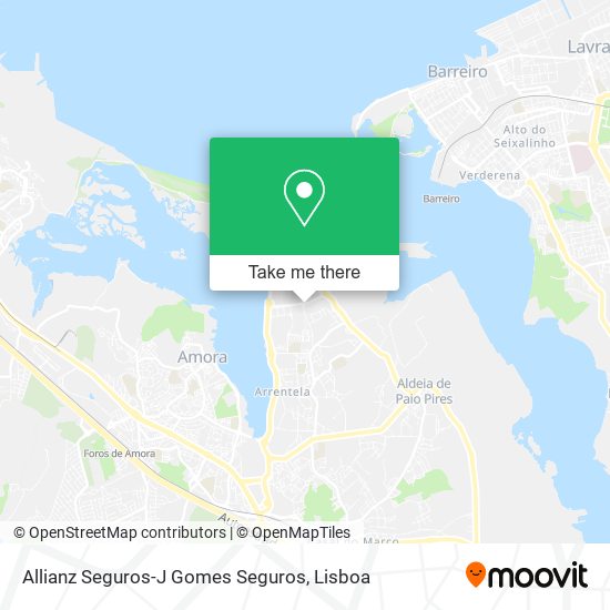 Allianz Seguros-J Gomes Seguros mapa
