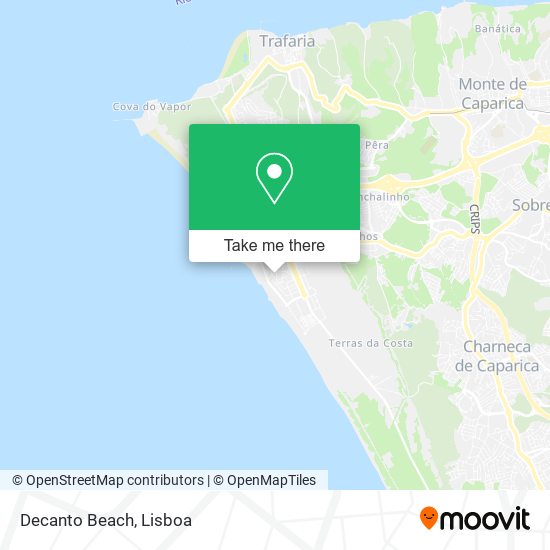 Decanto Beach map