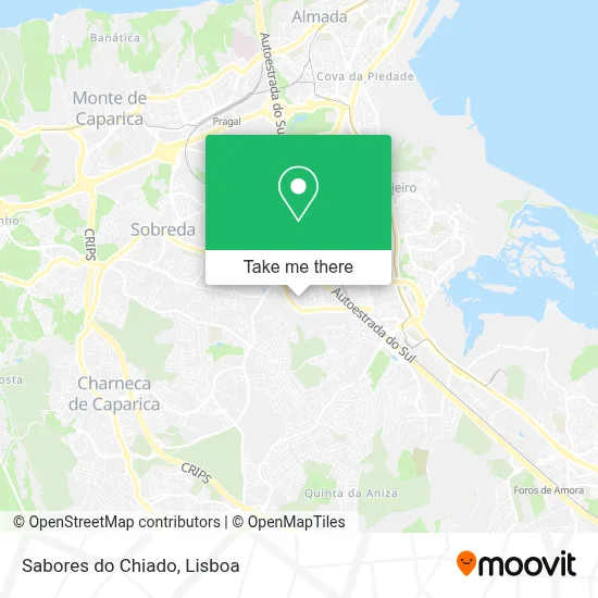 Sabores do Chiado map