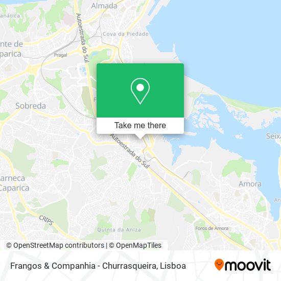 Frangos & Companhia - Churrasqueira mapa
