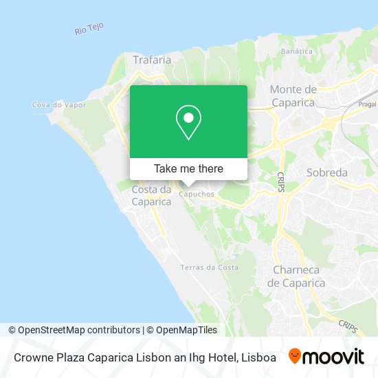 Crowne Plaza Caparica Lisbon an Ihg Hotel map