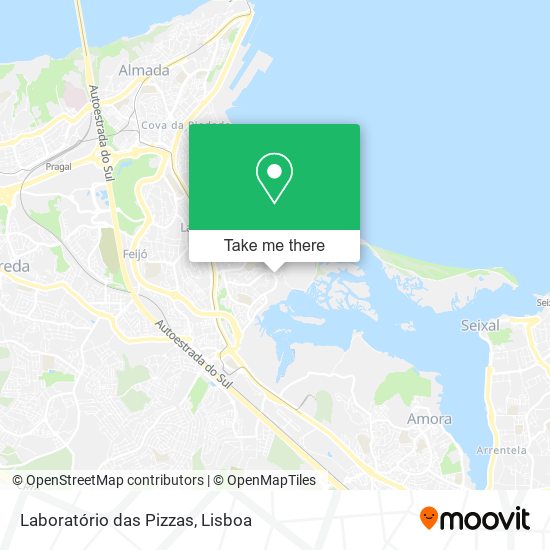 Laboratório das Pizzas map