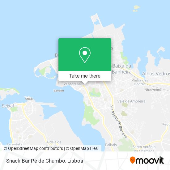 Snack Bar Pé de Chumbo mapa