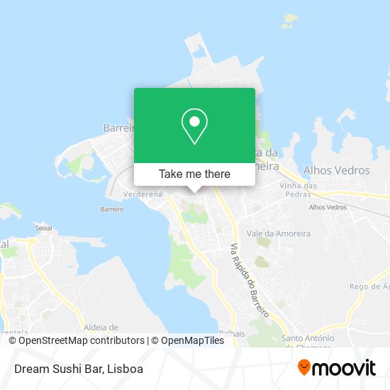 Dream Sushi Bar mapa