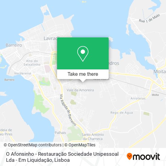 O Afonsinho - Restauração Sociedade Unipessoal Lda - Em Liquidação map