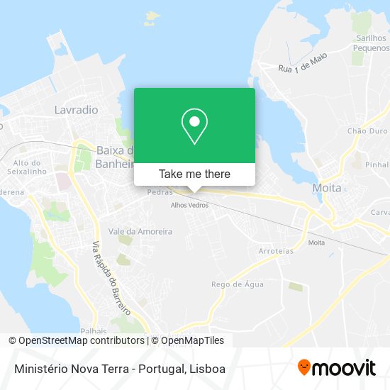Ministério Nova Terra - Portugal map