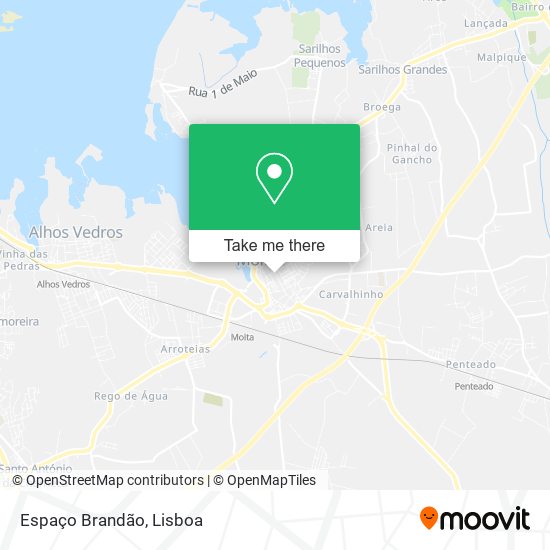 Espaço Brandão mapa