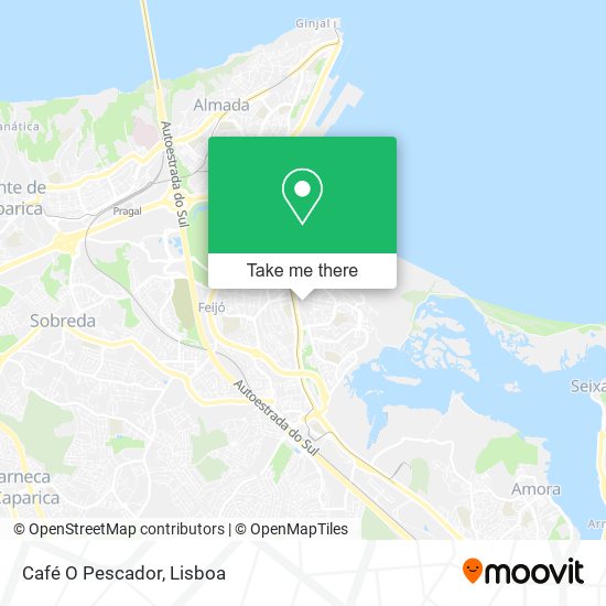Café O Pescador mapa