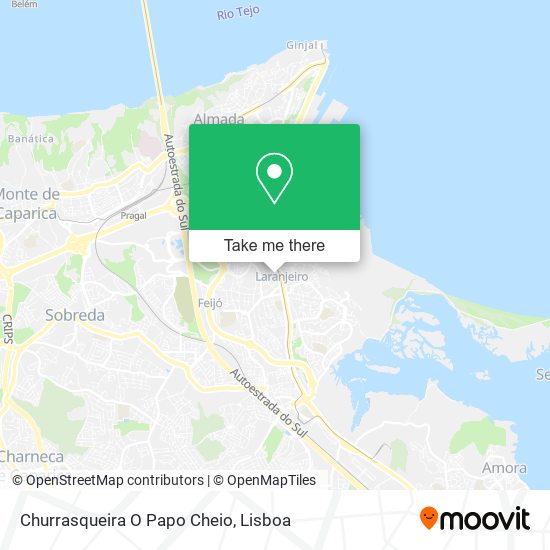 Churrasqueira O Papo Cheio map