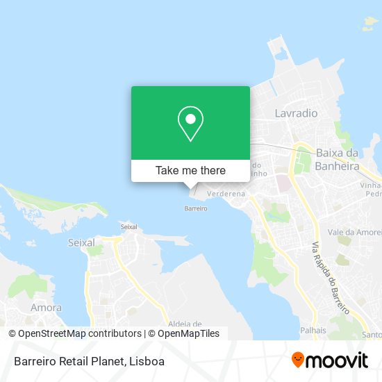 Barreiro Retail Planet mapa