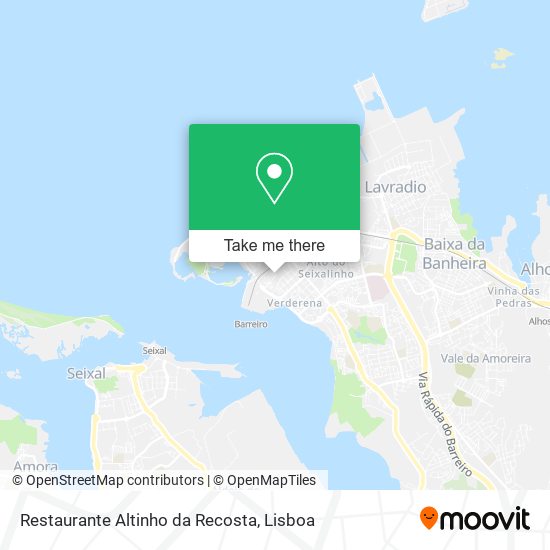 Restaurante Altinho da Recosta map