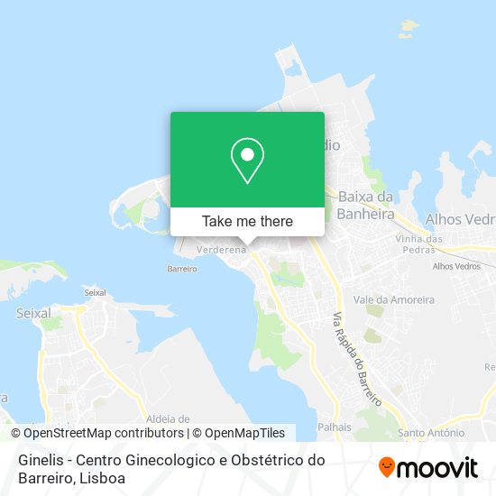 Ginelis - Centro Ginecologico e Obstétrico do Barreiro mapa