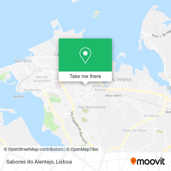 Sabores do Alentejo map