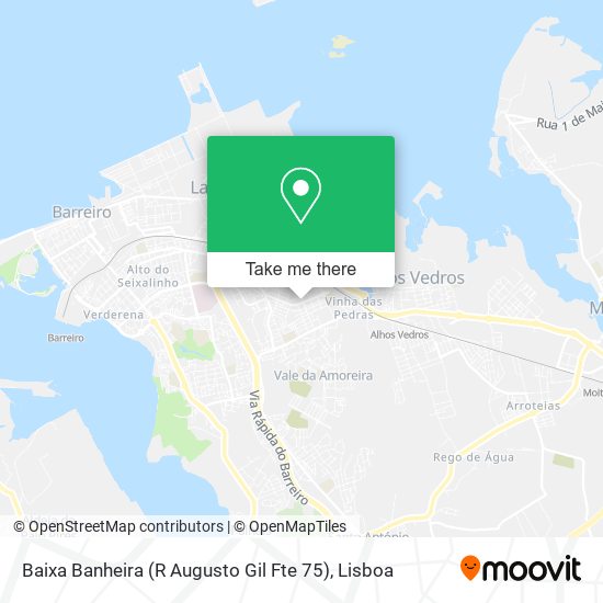 Baixa Banheira (R Augusto Gil Fte 75) map