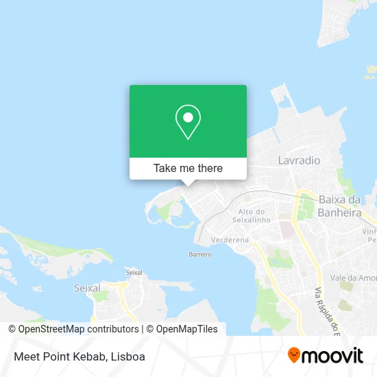 Meet Point Kebab map