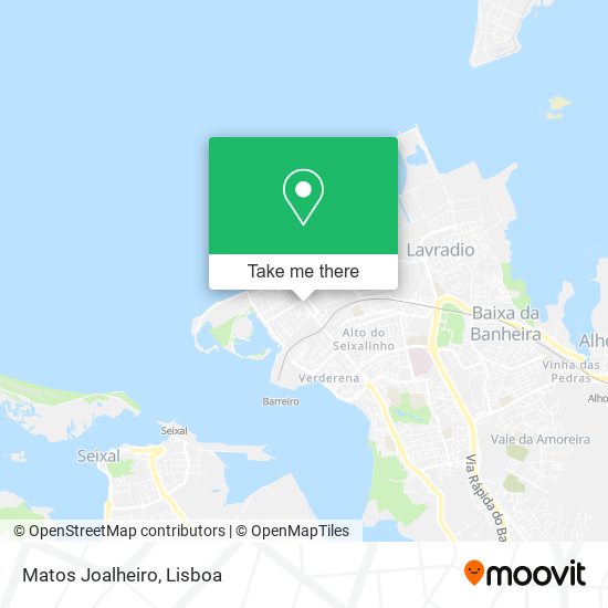 Matos Joalheiro mapa