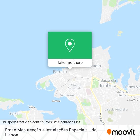 Emae-Manutenção e Instalações Especiais, Lda mapa