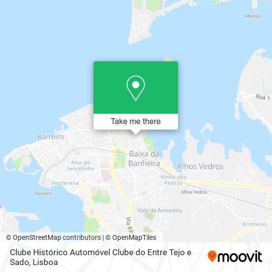 Clube Histórico Automóvel Clube do Entre Tejo e Sado map