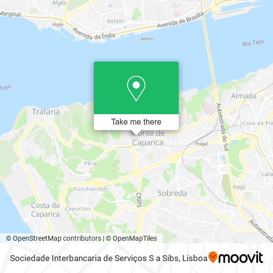 Sociedade Interbancaria de Serviços S a Sibs map