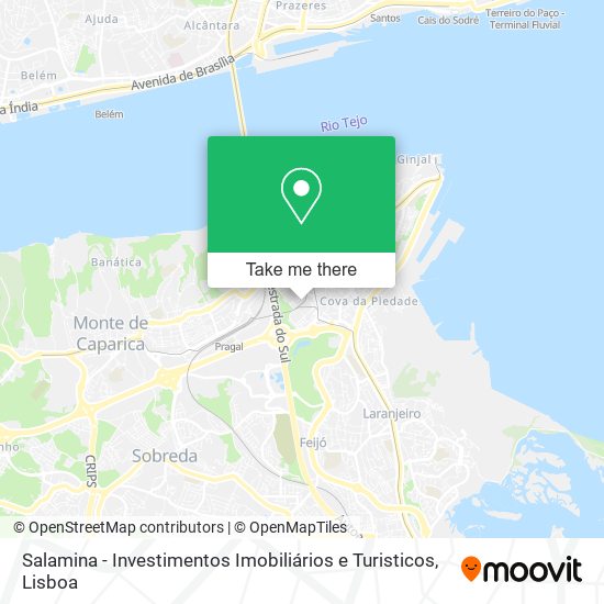 Salamina - Investimentos Imobiliários e Turisticos map