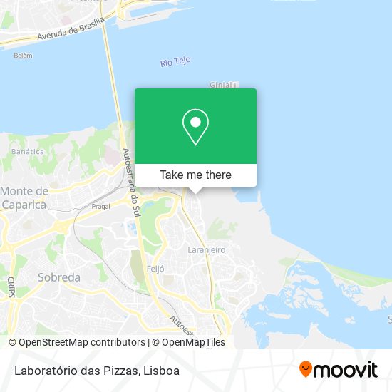 Laboratório das Pizzas map