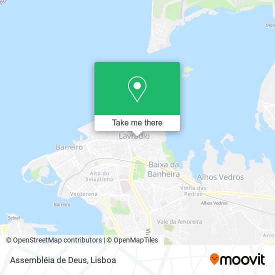 Assembléia de Deus mapa