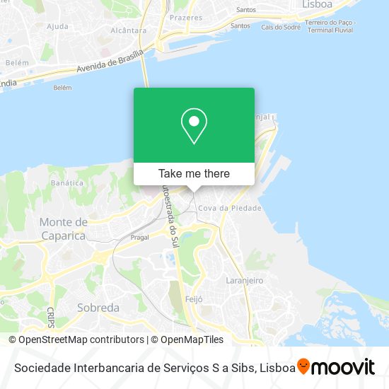Sociedade Interbancaria de Serviços S a Sibs map