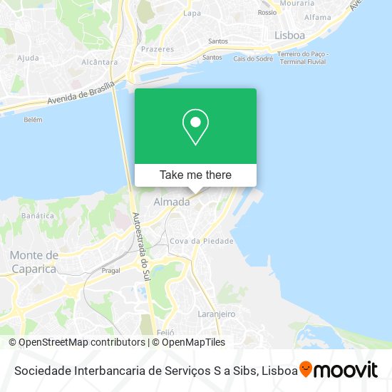 Sociedade Interbancaria de Serviços S a Sibs map