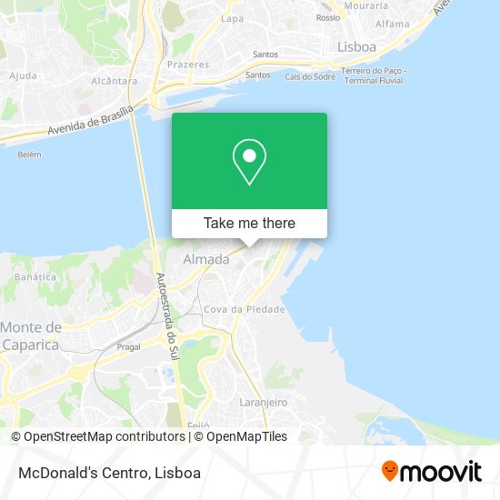 McDonald's Centro map