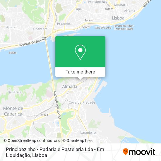 Principezinho - Padaria e Pastelaria Lda - Em Liquidação mapa