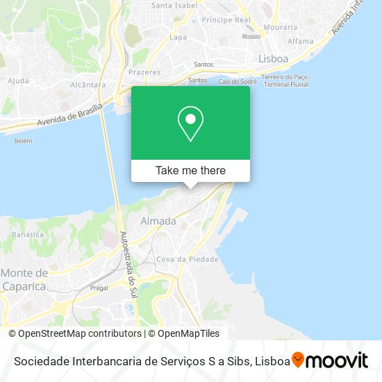 Sociedade Interbancaria de Serviços S a Sibs map