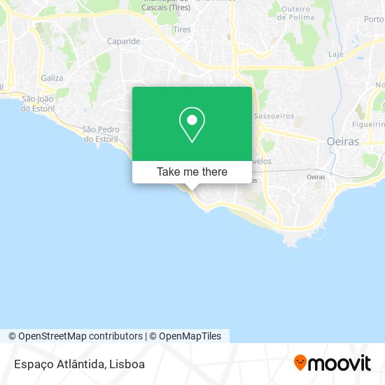 Espaço Atlântida mapa