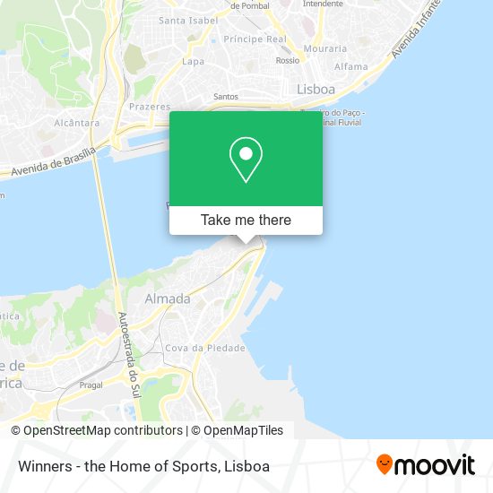 Winners - the Home of Sports map