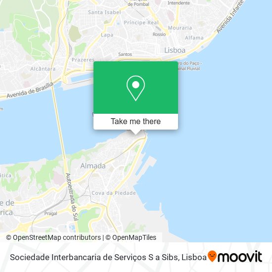 Sociedade Interbancaria de Serviços S a Sibs map