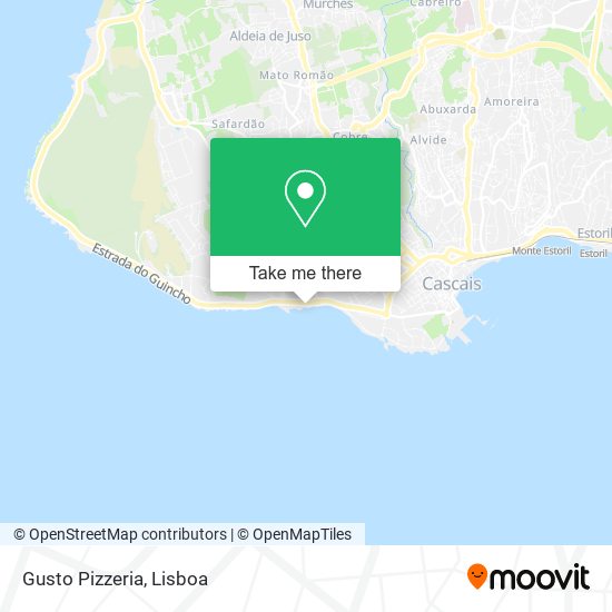 Gusto Pizzeria mapa