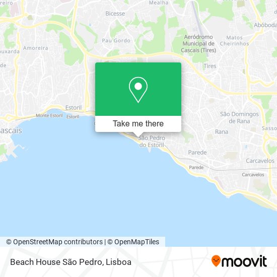 Beach House São Pedro map