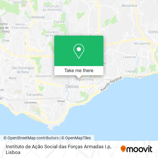 Instituto de Ação Social das Forças Armadas I.p map