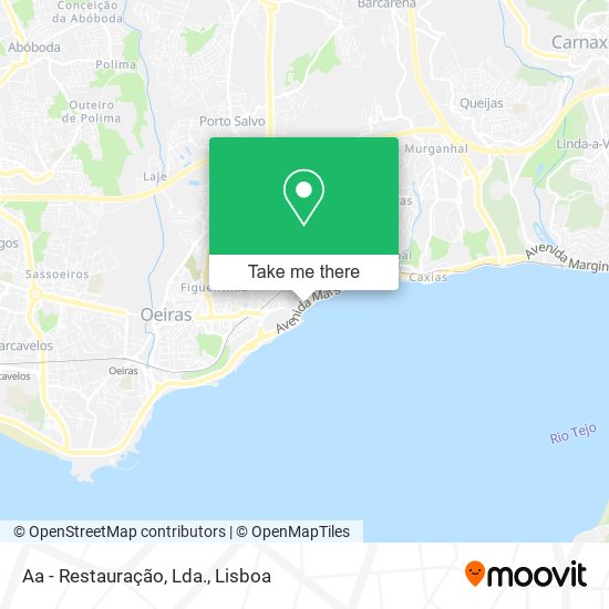 Aa - Restauração, Lda. map
