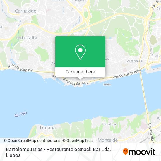 Bartolomeu Dias - Restaurante e Snack Bar Lda map