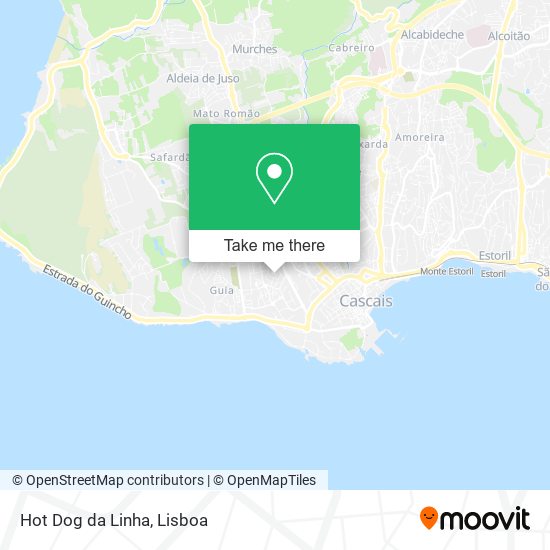 Hot Dog da Linha mapa