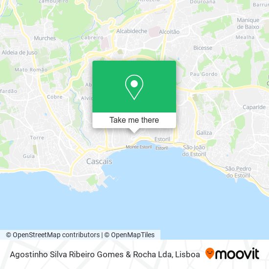 Agostinho Silva Ribeiro Gomes & Rocha Lda mapa