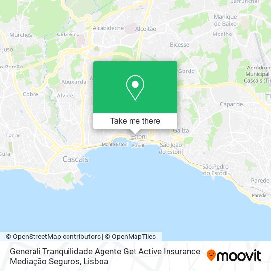 Generali Tranquilidade Agente Get Active Insurance Mediação Seguros map